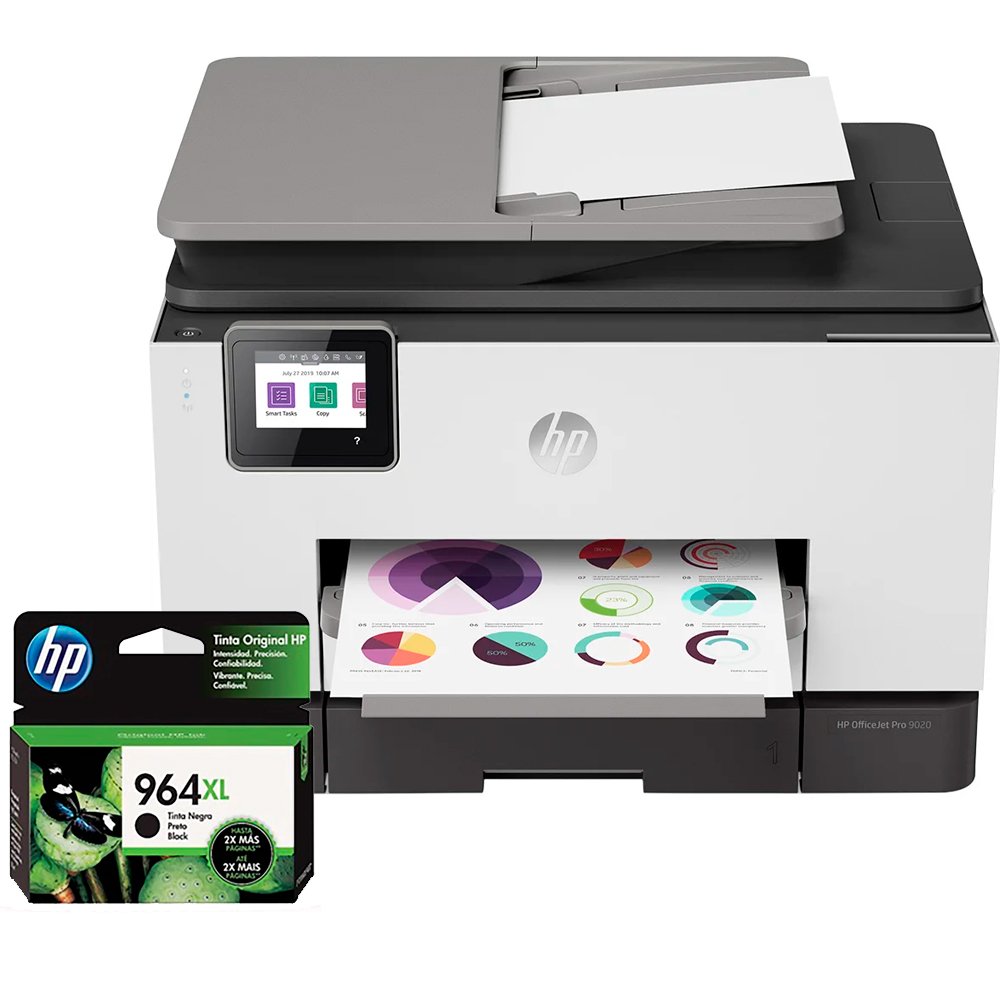 Combo Impressora Multifuncional HP Officejet Pro 9020 + Cartucho