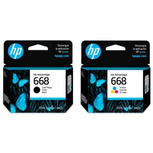 Combo Cartucho de Tinta HP Advantage 668 Preto 7FP37VL + Cartucho de Tinta HP Advantage 668 Colorido 7FP36VL (7FP37VL-B)