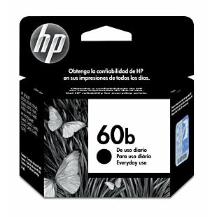 Cartucho de Tinta HP 60B Preto Simples Original (CC636WB) - Center facing