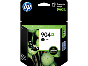 Cartucho de tinta preto de alto rendimento HP 904XL original (T6M16AL)