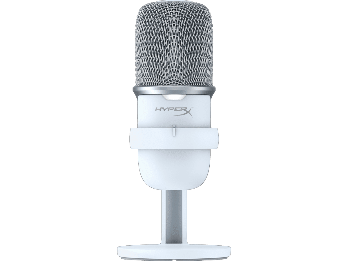 HyperX SoloCast - Microfone USB (Branco) (519T2AA) - Loja HP.com