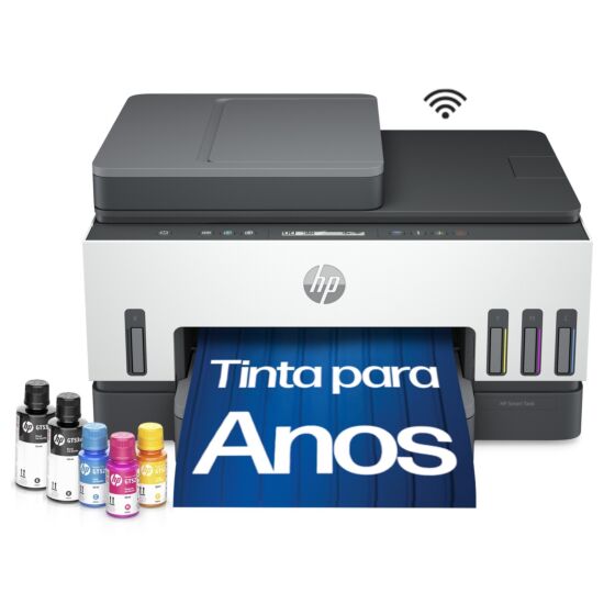Multifuncional Hp Smart Tank 754 2h0a6a Jato de Tinta Colorida Usb, Bluetooth e Wifi Bivolt
