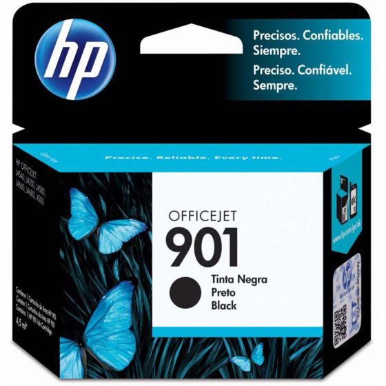 Papel Sulfite HP Office A4 + Cartucho de Tinta HP 901 Preto + Colorido Originais (CC653AB-BP)