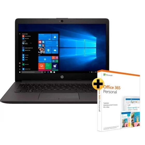 Notebook HP 240 G7 + Office 365 Personal Assinatura Anual - 14