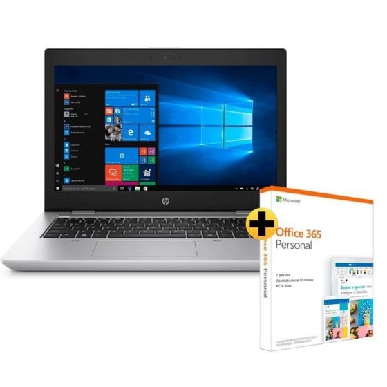 ProBook HP 640 G5 + Office 365 Personal Assinatura Anual - 14
