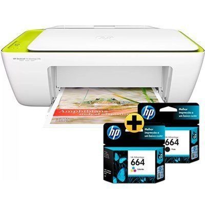 Impressora Multifuncional HP DeskJet Ink Advantage 2136 + Cartucho