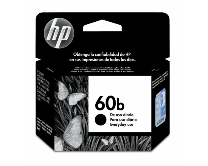 Cartucho de Tinta HP 60B Preto Simples Original (CC636WB) - Center facing