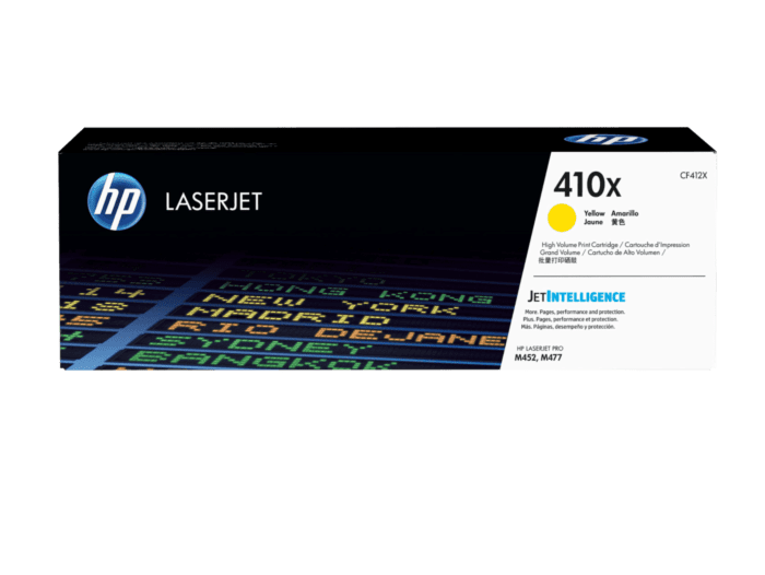 Cartucho de Toner HP 410X Amarelo de Alto Rendimento LaserJet Original (CF412X)