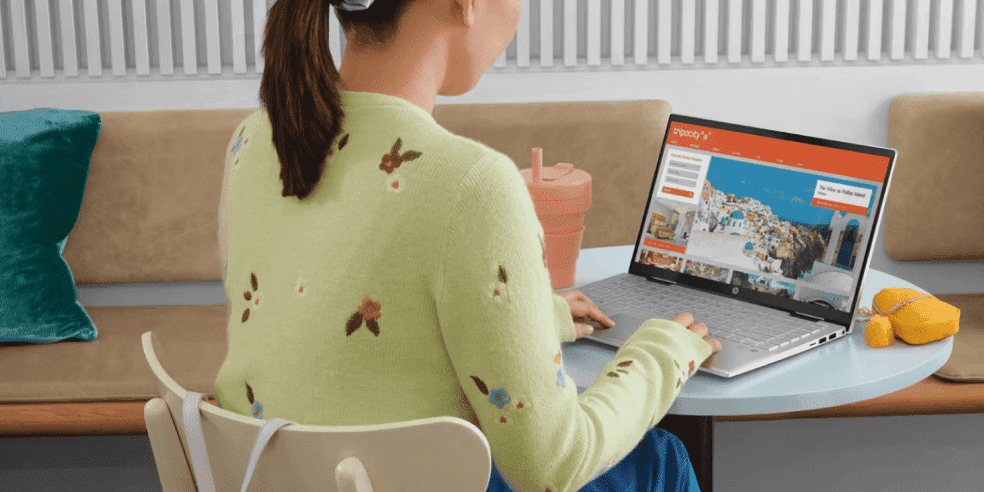 Proteção de dados e segurança cibernética em notebook HP