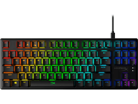 Teclado HyperX USB para profissionais brasileiros